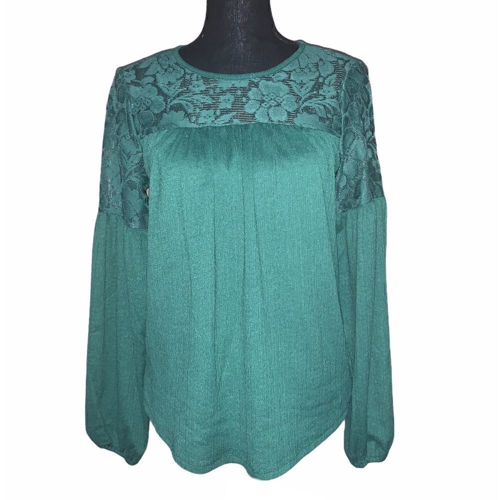 Zac & Rachel Lace Long Sleeve Blouse